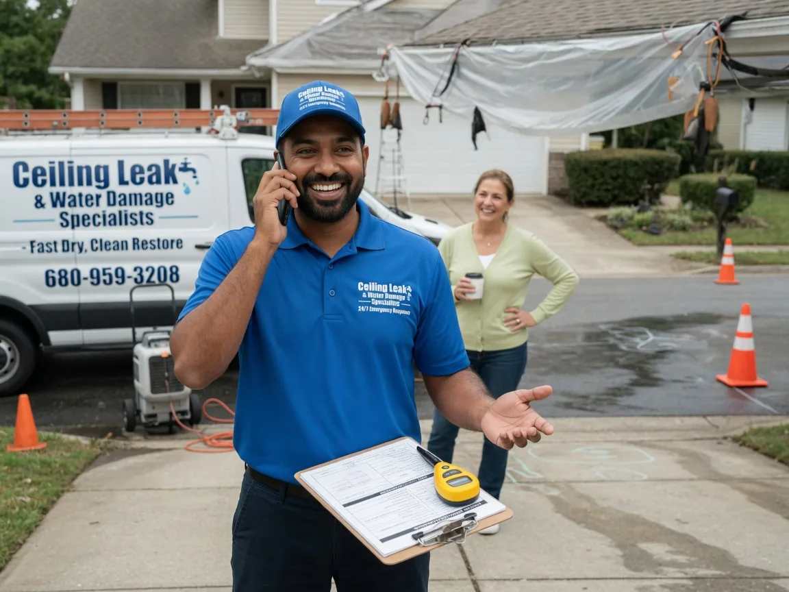 Ceiling Leak Cleanup Wrightwood, CA FAQs